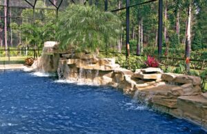 dark-bottom-pool-with-faux-rock-waterfall-nigeria