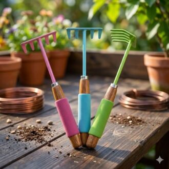 Cushion Grip Handled Hand Fork