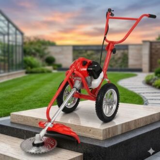 Gasoline Lawn Mower Grass Cutting Machine With Wheels