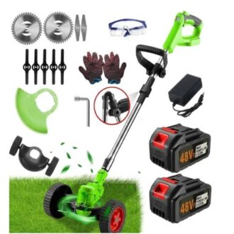 Rechargeable Electric Grass Trimmer Set Lawn Mower Kit