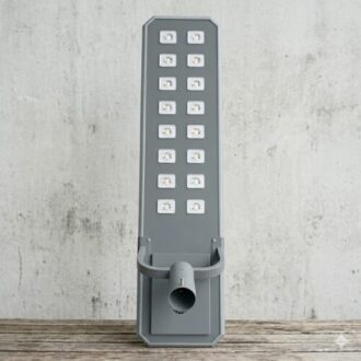 150w Solar Street Lights 16eyes installed outdoors illuminating a residential compound at night