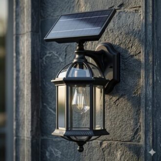 Modern Wall Bracket Solar Light mounted on outdoor wall providing bright waterproof LED illumination for homes and gardens in Nigeria