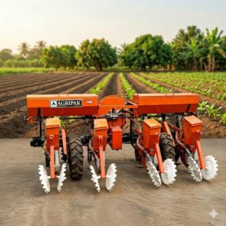 Neumatic Seed Planter(4rows) With Fertiliser Applicator for precision farming and efficient seed planting on agricultural farmland.