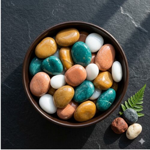 Untitled design (90) Mixed Coloured Natural Pebbles for decorative garden landscaping