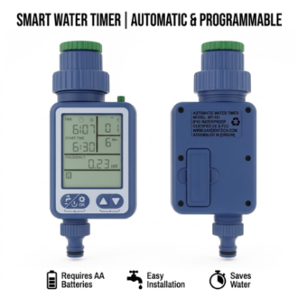 Programmable digital automatic water timer for garden hose